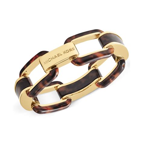 michael kors tortoise and gold bracelet